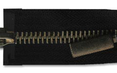 Молния металл Т-5 2 замка 65см (100шт) оксид