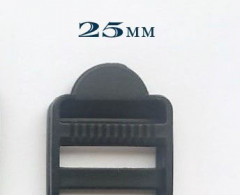 Пряжка 3-х щелевая пластик шир.25мм (1000шт)