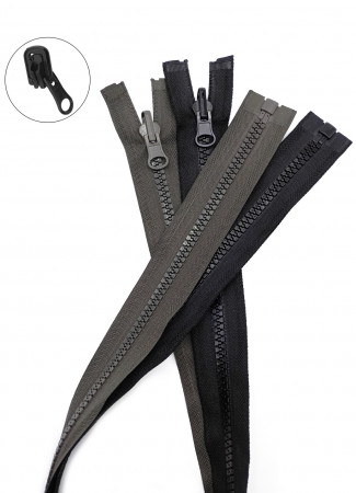 Молния трактор Т8 1 замок у/з бегунок перекидной LOGO 75см в Ростове-на-Дону