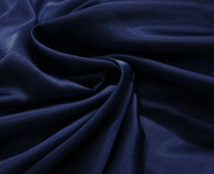 Атлас Сатин 100% п/эстер 100гр/м погон гладь (Черный) (Синий темный)