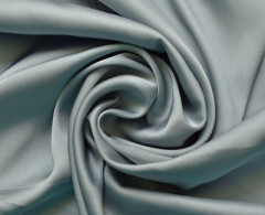 Атлас Сатин 100% п/эстер 100гр/м погон гладь (Черный) (Серый светлый 0000)