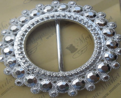 Пряжка "ММ" металлизированная № 220 (9,5см)