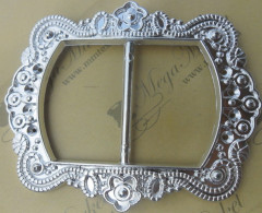 Пряжка "ММ" металлизированная № 221 (8см)