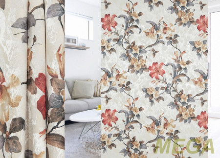 Ткани портьерные Печать Жаккард GL PP1110-5/150 P Pech