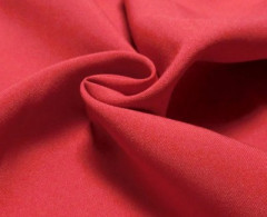 Ткань Габардин 230 шир 150см рул 50м гладь (Черный) (Красный светлый)