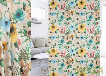 Ткани портьерные Печать Жаккард GL PP1108-5/150 P Pech