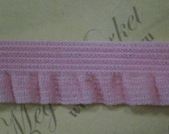 Резинка рюшевая №510 вязаная 15мм с блеском